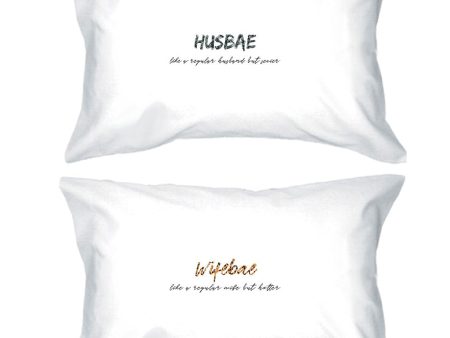 Husbae Wifebae Leopard Military Matching Gift Couple Pillow Cases Cheap