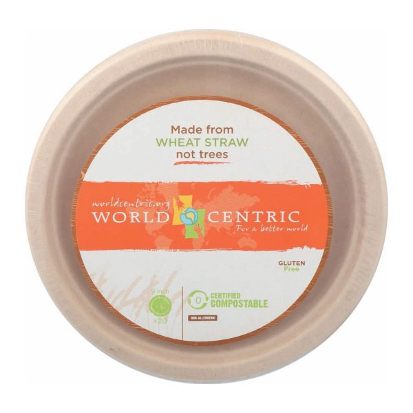 World Centric Fiber Plate - Case Of 12 - 20 Count Sale