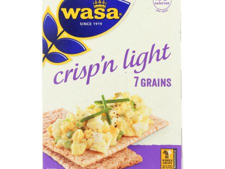 Wasa Crispbread Crisp  n Light 7 Grain Crackerbread - Case Of 10 - 4.9 Oz. on Sale