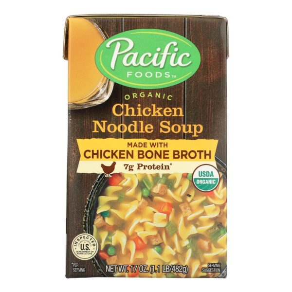 Pacific Natural Foods Chicken Noodle Soup - Case Of 12 - 17 Oz Fashion