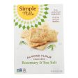 Simple Mills Rosemary And Sea Salt Almond Flour Crackers - Case Of 6 - 4.25 Oz. Cheap