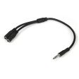 StarTech.com Slim Stereo Splitter Cable - 3.5mm Male to 2x 3.5mm Female For Cheap