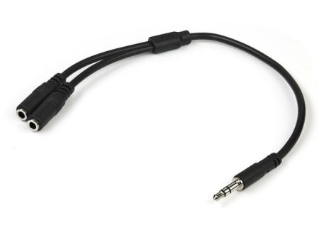 StarTech.com Slim Stereo Splitter Cable - 3.5mm Male to 2x 3.5mm Female For Cheap