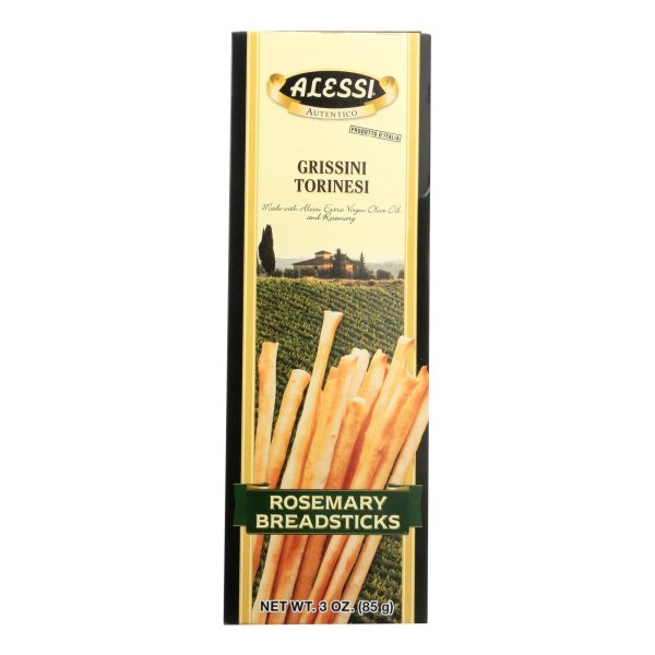 Alessi - Breadsticks Rosemary - Case Of 12 - 3 Oz Supply