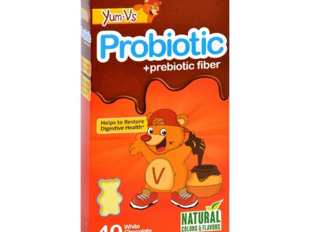 Yum V s Probiotic Plus Prebiotic Fiber Vanilla - 40 Bears Online Sale