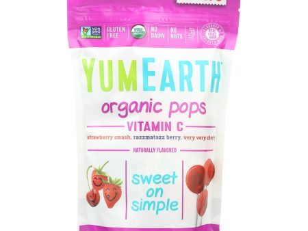 Yummy Earth Organic Vitamin C Pops - 3 Oz - Case Of 6 Online Sale