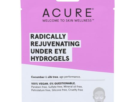 Acure - Under Eye Mask - Radically Rejuvenating Hydrogel - Case Of 12 - 1 Each Online Sale