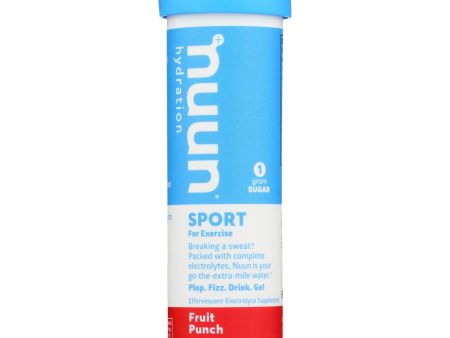 Nuun Hydration Drink Tab - Active - Fruit Punch - 10 Tablets - Case Of 8 For Cheap