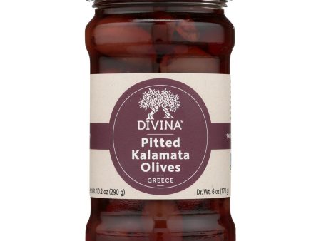 Divina - Organic Pitted Kalamata Olives - Case Of 6 - 6 Oz. Discount