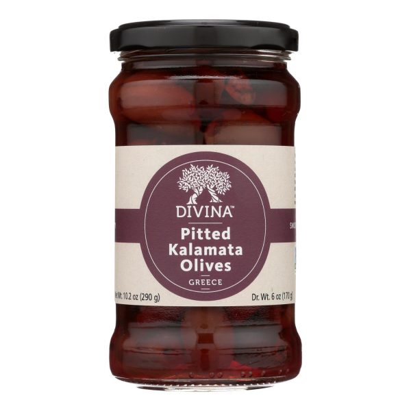 Divina - Organic Pitted Kalamata Olives - Case Of 6 - 6 Oz. Discount