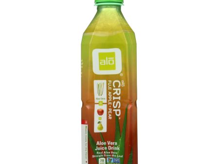 Alo Original Crisp Aloe Vera Juice Drink - Fuji Apple And Pear - Case Of 12 - 16.9 Fl Oz. Supply