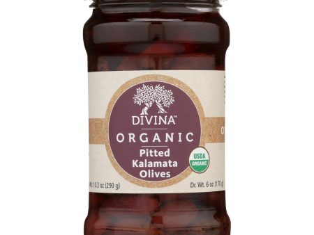 Divina - Organic Pitted Kalamata Olives - Case Of 6 - 6 Oz. Cheap