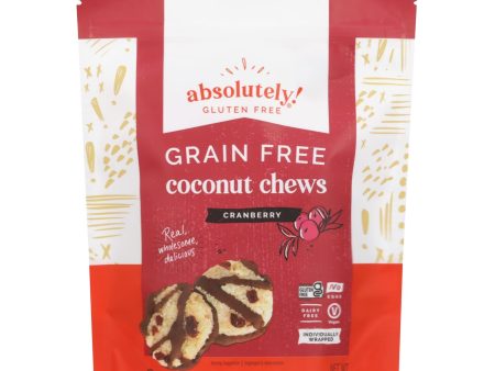 Absolutely Gluten Free Chews - Coconut - Cranberry - Gluten Free - Case Of 12 - 5 Oz For Sale