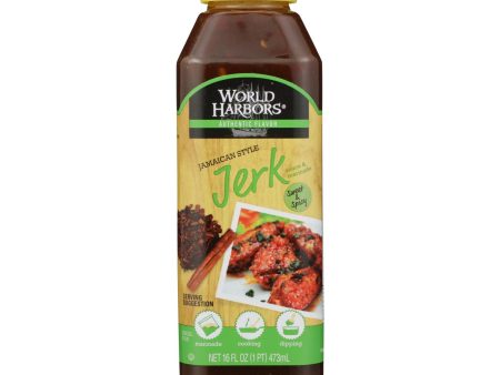 World Harbor Jamaican Style Jerk Marinade And Sauce - Case Of 6 - 16 Fl Oz. Online Sale