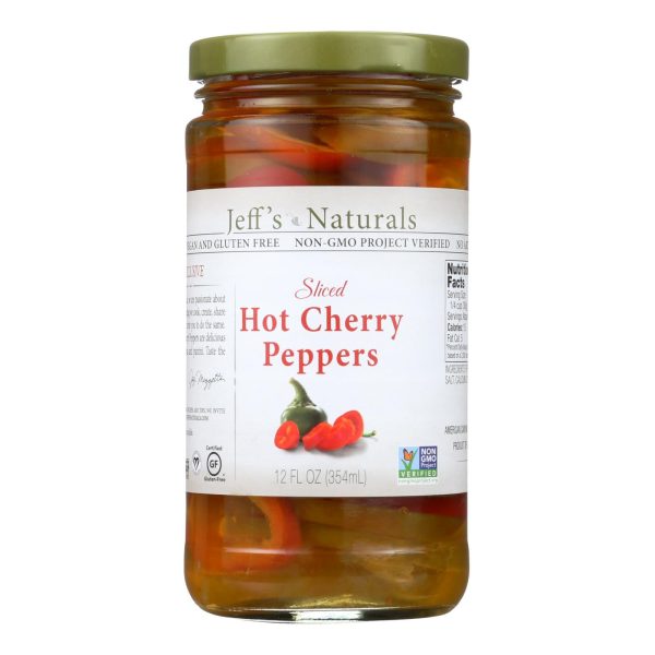 Jeff s Natural Jeff s Natural Hot Cherry Pepper - Hot Cherry Pepper - Case Of 6 - 12 Oz. Supply