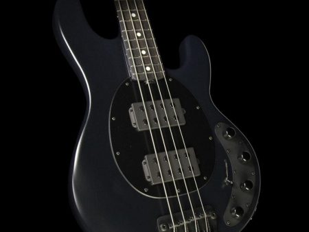 Ernie Ball Music Man StingRay Neck Through Electric Bass Guitar HH Stealth Black For Cheap