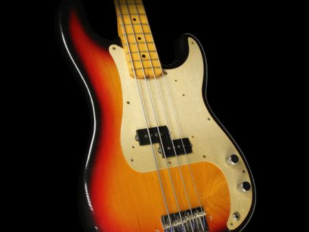 Used 1958 Fender Precision Bass Electric Bass Refinished 3-Tone Sunburst For Discount