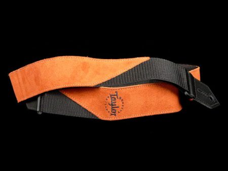 Taylor Suede Poly Logo Guitar Strap Copper Online now