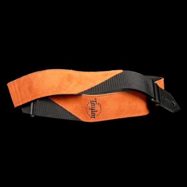 Taylor Suede Poly Logo Guitar Strap Copper Online now