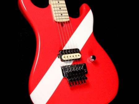 Kramer  84 Baretta Electric Guitar Diver Down Red with White Stripe Supply