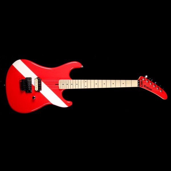 Kramer  84 Baretta Electric Guitar Diver Down Red with White Stripe Supply