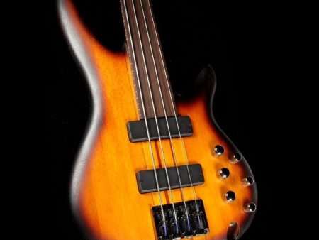 Ibanez Bass Workshop SRF700BBF 4-String Fretless Bass Guitar Brown Burst Flat For Cheap